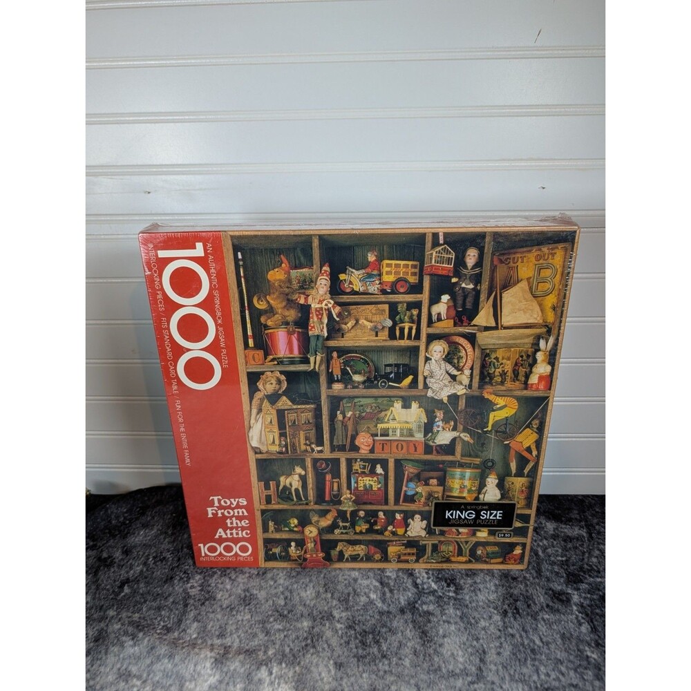 Springbok Toys From the Attic (Yesterday's Toys) 1000pc Cardboard Jigsaw Puzzle